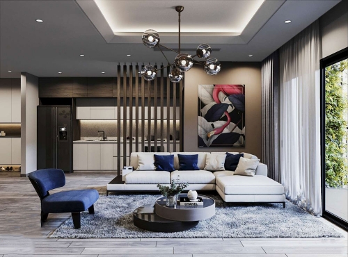 Thiết kế nội thất chung cư The Matrix One hiện đại luxury